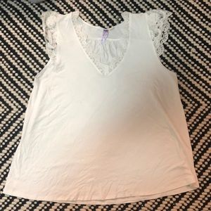 White laced shirt - Francescas